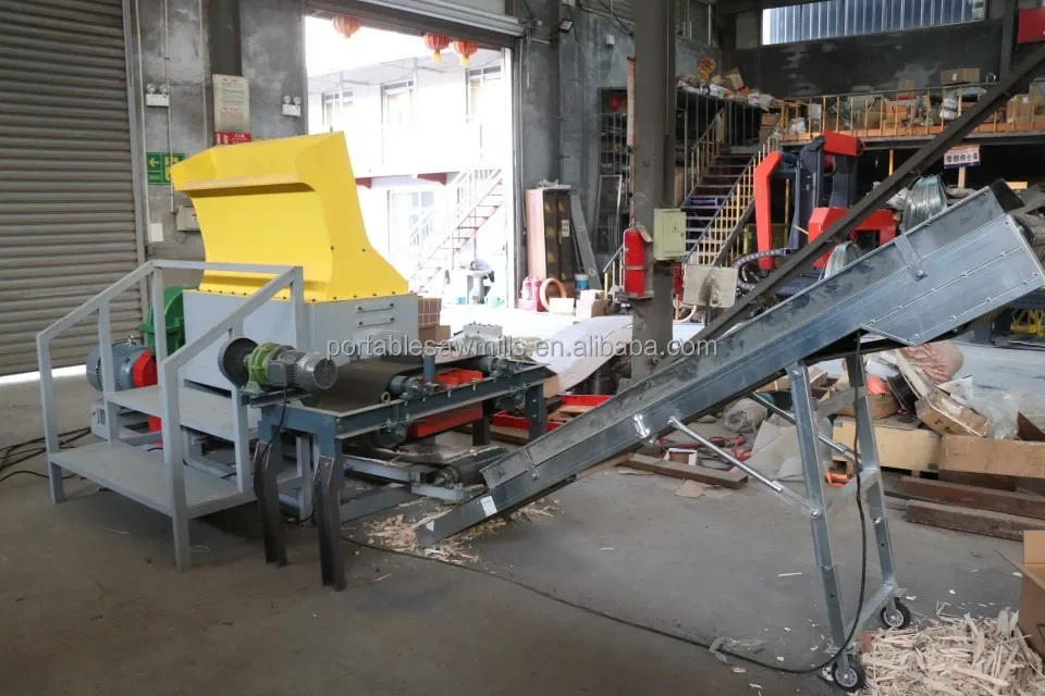 wood shredder pallet crusher grinder