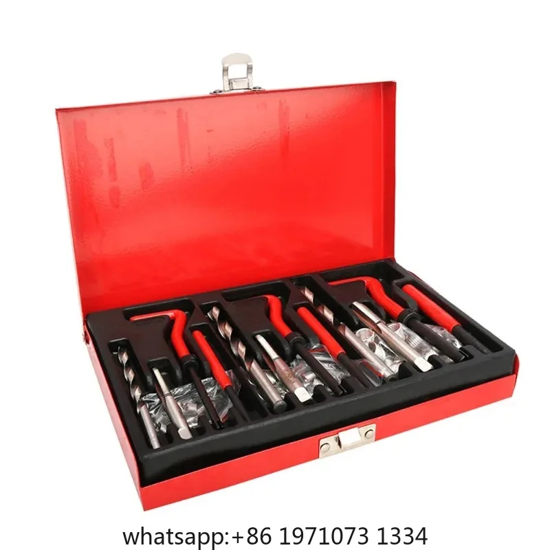 Thread Repair Kit 88pcs  Screw Thread Inserts Set with Drill Bit for Damaged Thread Restoration Tool Helicoil Insert Kit