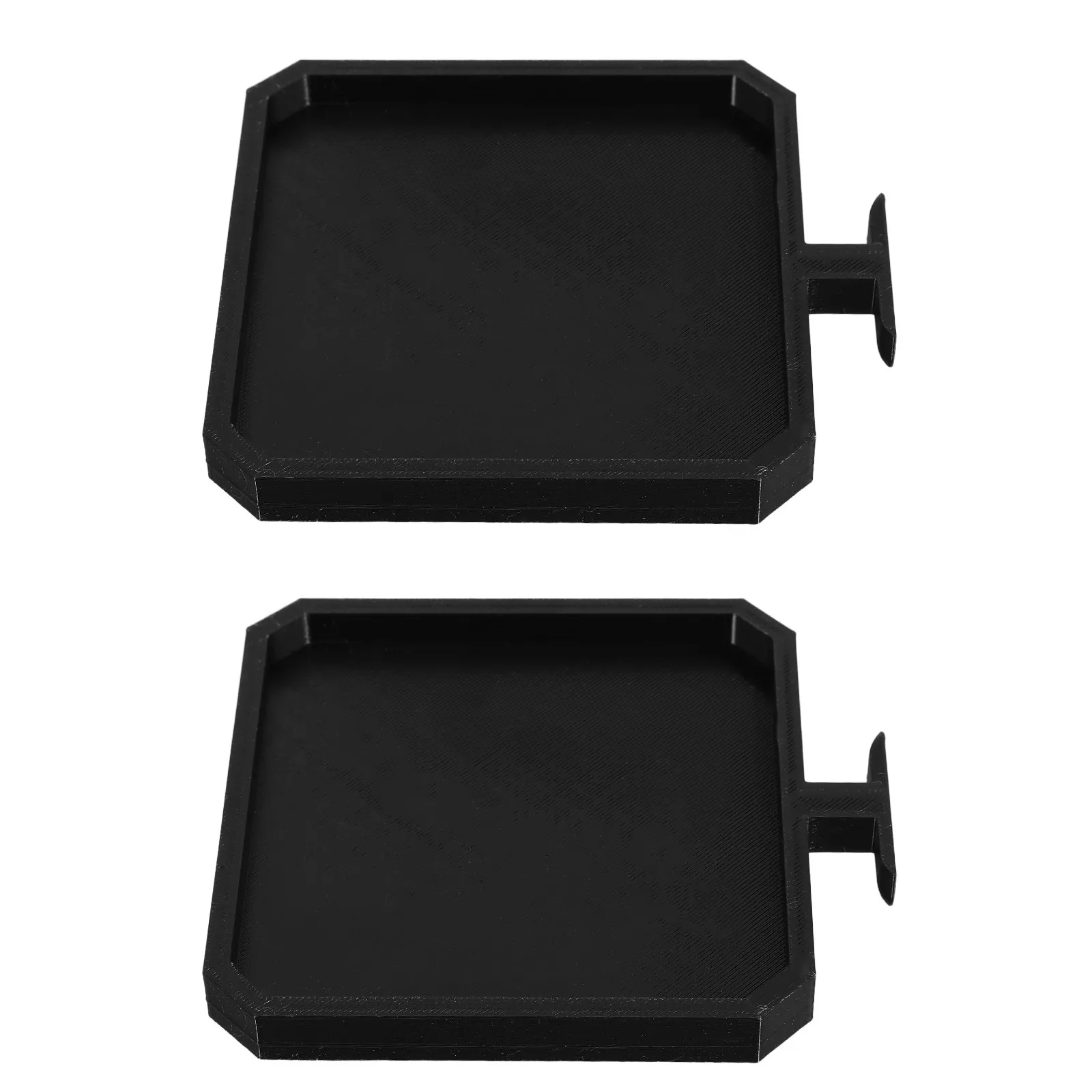 Acoustic Panel Plant Pot Saucer 2 Pack No Drill Wall Mount Removable Square Planter Shelf Home Office Decor