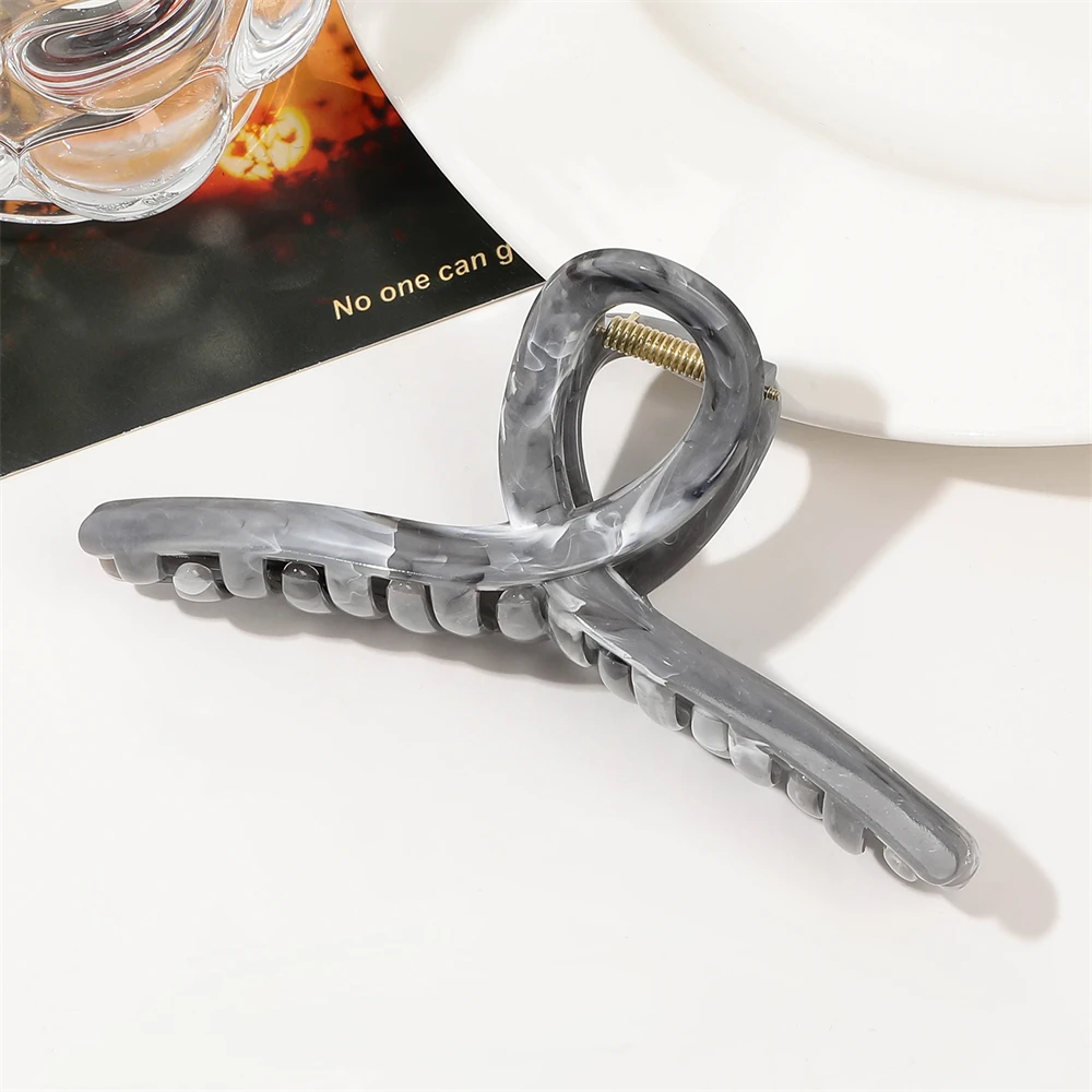 Marbled ABS Hair Clips High-end Shark Hair Claws Simple and Versatile Hair Clips Fashionable and Popular Hair Accessories