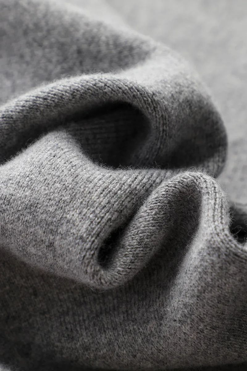Women Fashion Straight-leg 100% Merino Wool Pants Cashmere Soft Solid Color Trousers Simple And Comfortable