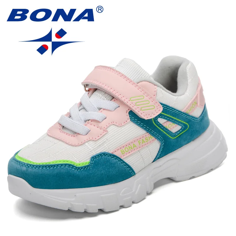 BONA 2023 nuovi designer calzature da Jogging ragazze scarpe sportive per il tempo libero bambini Sneakers alla moda ragazzi scarpe Runnig scarpe da