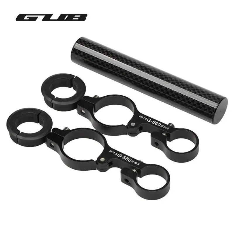 GUB 130mm Aluminum Alloy Bicycle Handlebar Extender Tube Mountain Bike Road Bike Front Light Bracket Lamp Flashlight Accessories view 4