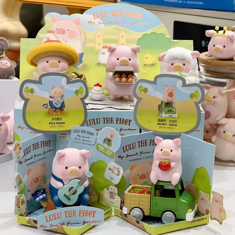 

Hot Genuine Lulu The Piggy My Sweet Farm Series Blind Box Kawaii Pig Figurine Desktop Collectible Toy Mystery Box Birthday Gift