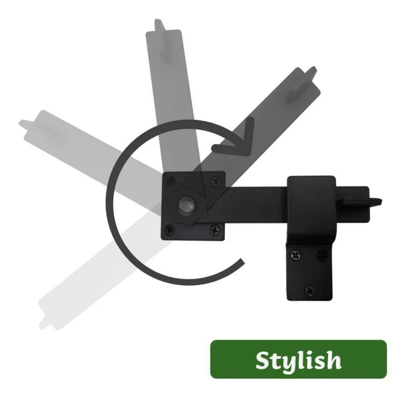 الوجه بوابة قفل بمزلاج الذاتي قفل قابل للتعديل قفل باب الحظيرة السلامة ريفي قفل البوابة سياج خشبي خزانة أبواب منزلقة الأجهزة #3