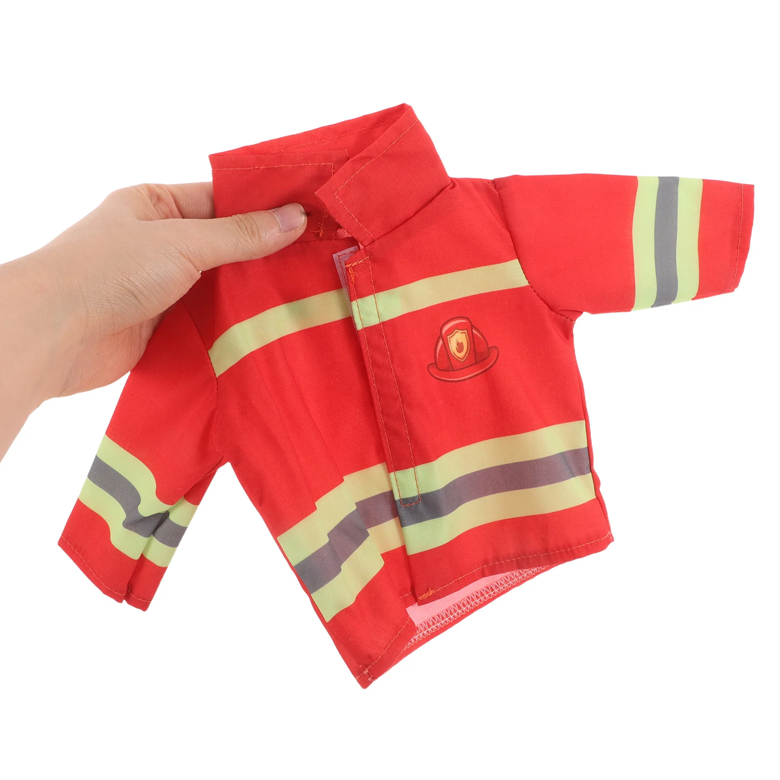 

1 set 1 Set Fireman Costume For 43 Cm Girl Halloween Party Role Play Pretend Dress Up Firefighter Accessories Outfit