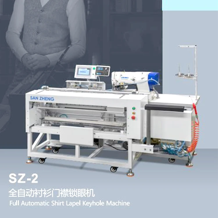 Intelligent Industrial Full Automatic SZ-2 Shirt Lapel Keyhole Machine SZ-3 Automatic Shirt Straightening Machine