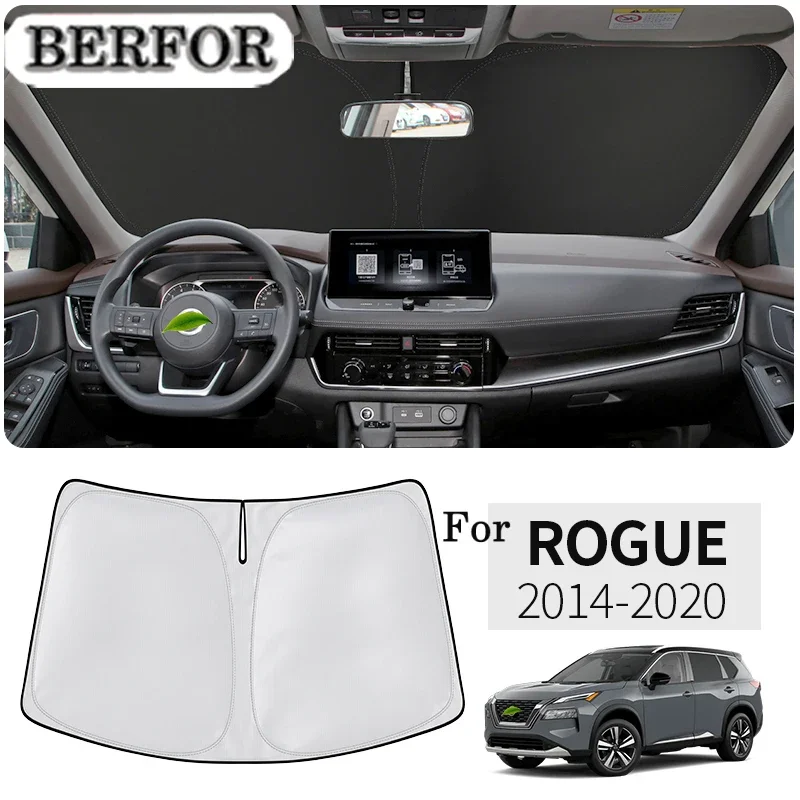 

Car Styling Nano-Insulat Windshield Sunshade Front Window Sun Shade Visor Auto Interior Accessories For Nissan Rogue 2014-2020