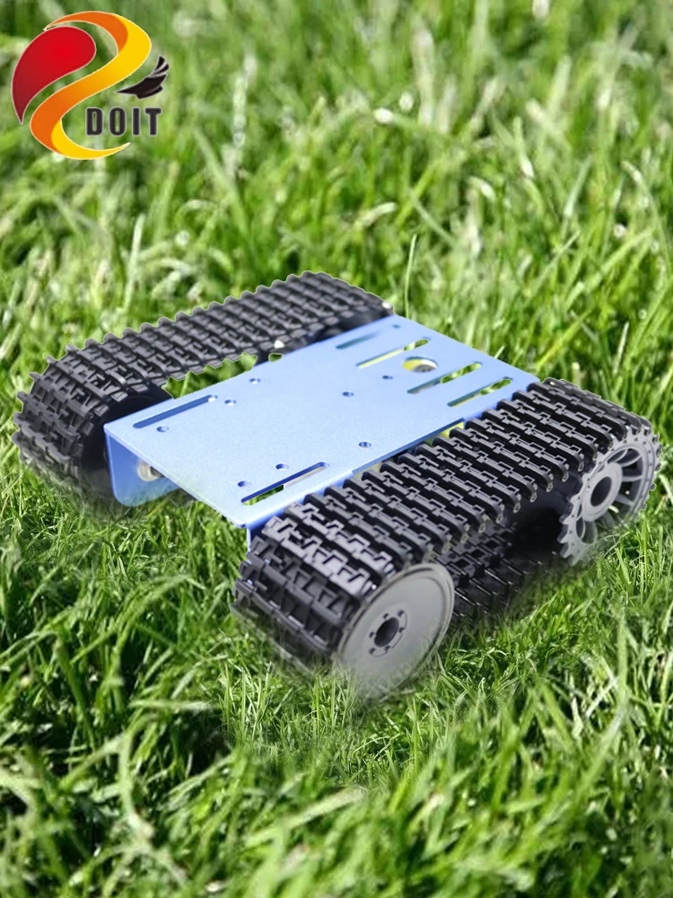 New intelligent robot Tracked tank trolley chassis TT02 remote control obstacle avoidance tracking competition maker learning