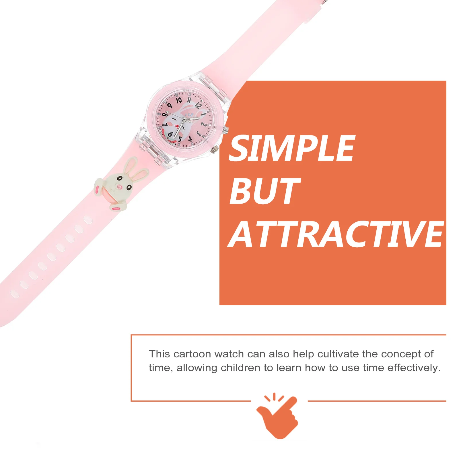 1 قطعة LED مضيئة ووتش أرنب الكرتون تصميم يتوهج في الظلام طالب ساعة اليد لعيد الميلاد هدية عيد الميلاد