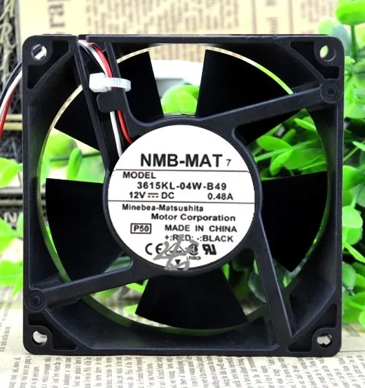 NMB Fan 3615KL-04W-B49 9238 12V 0.48A 92X92X38mm PC Computer Case Cooling Fans