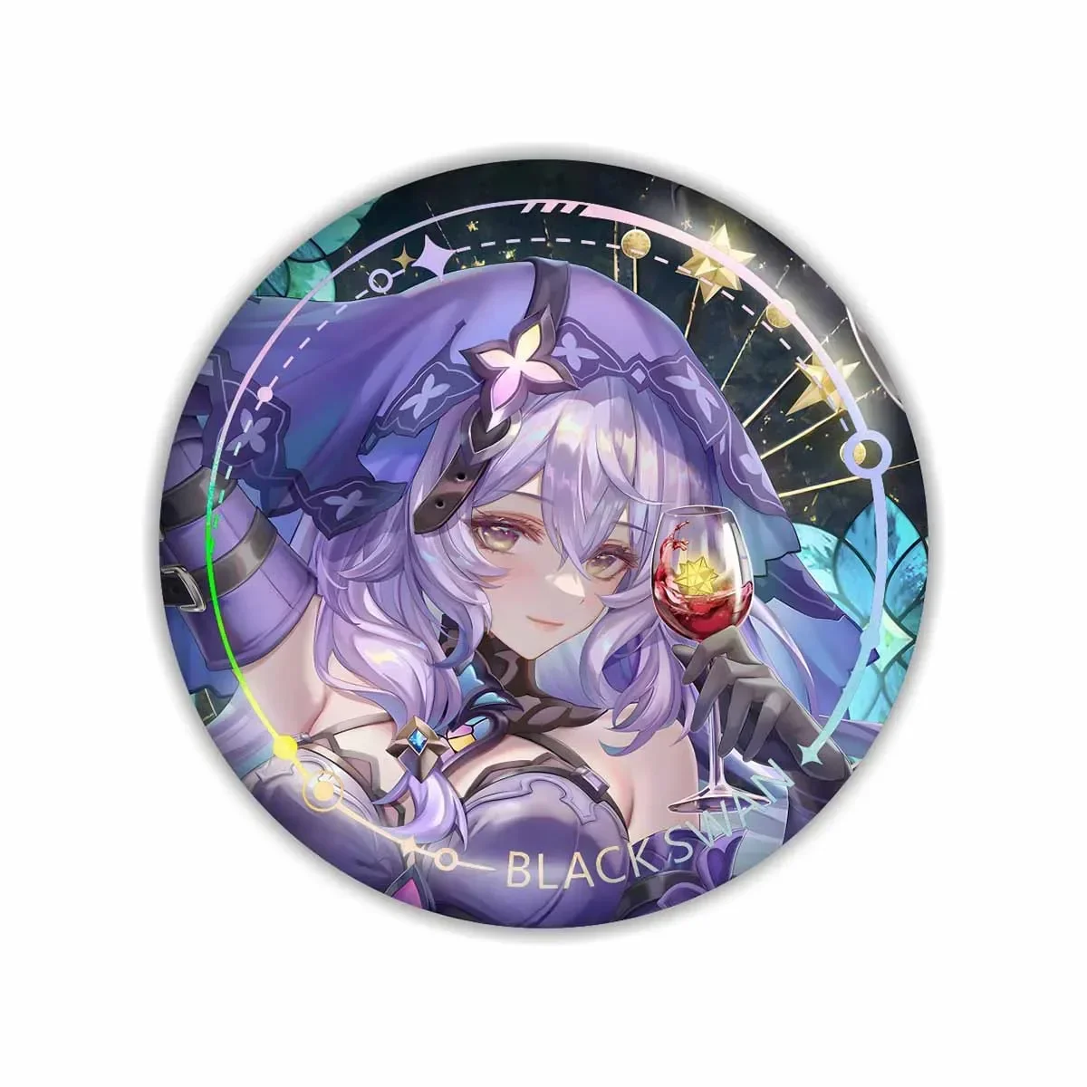 Honkai: Star Rail Peripheral  Bar Laser Badge Murata Himeko Bronya Zaychik Kiana Kaslana for Backpack Clothes Hat Jewelry Gifts