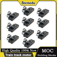 RC Power Functions 88002 Train Motor Electronic Building Block Refit Kit DIY Scientific Creative Car Truck Bricks for STEM