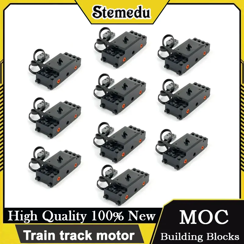 RC Power Functions 88002 Train Motor Electronic Building Block Refit Kit DIY Scientific Creative Car Truck Bricks for STEM