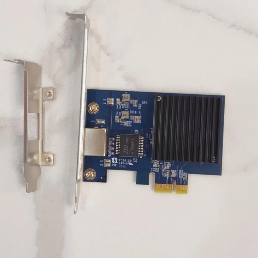 بطاقة 10G RJ45 LAN لخوادم Realtek8127 PXEenabled PCIe 4.0 1X واجهة مع ميزة استيقاظ الشبكة