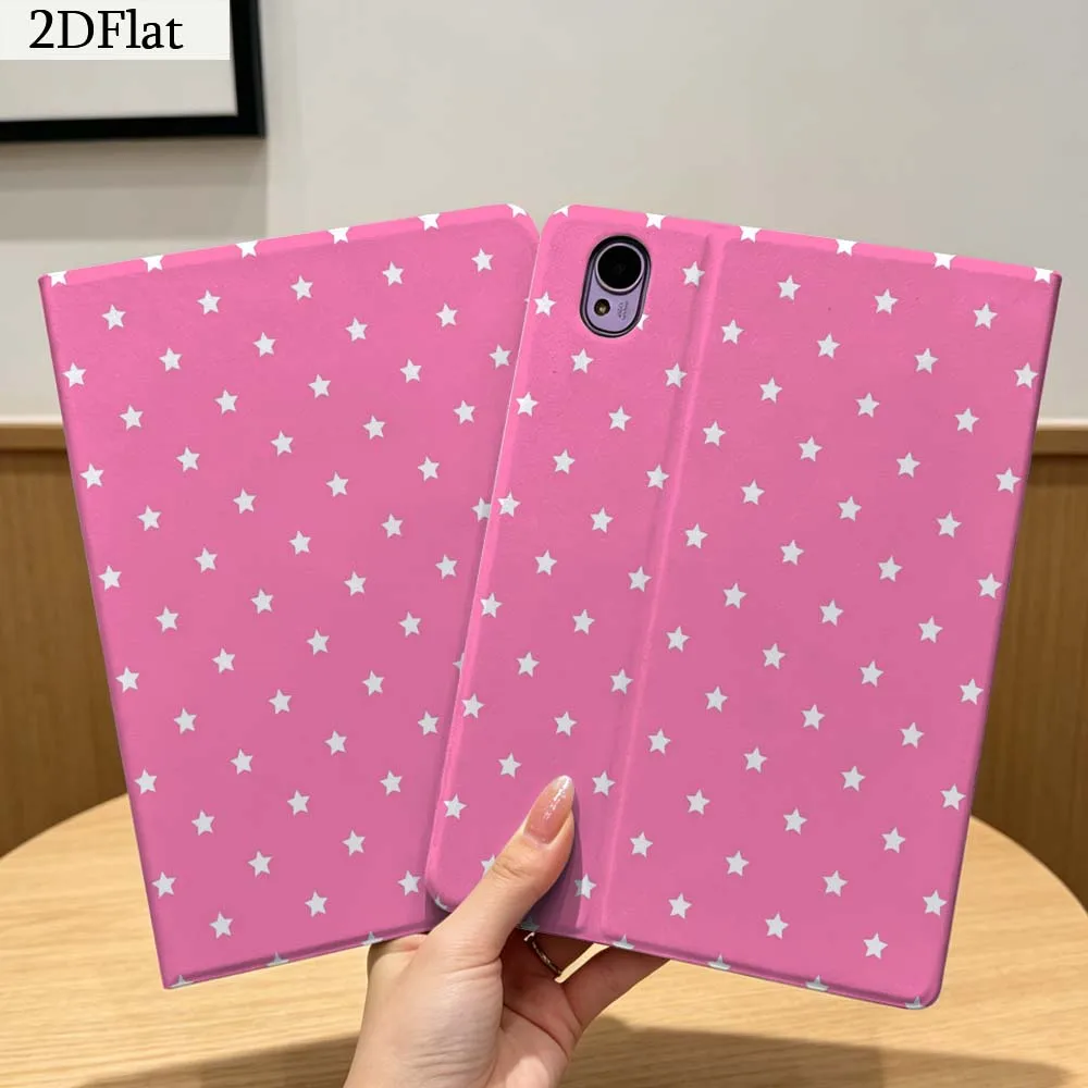 For Honor Tab Magic Pad GT X9a 6 X9 X8A X8 V8 V7 9 V9 8 2 3 4 13.3 10 Pro Inch Tablet Case Gift Cartoon Pink Star Pattern