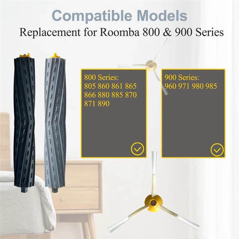

A07F-для Irobot Roomba аксессуары 860 865 866 870 871 980 960 966 981 запасные части щетка для пылесоса фильтр