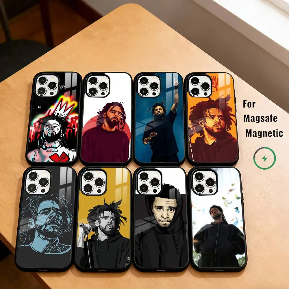 Renowned rapper J-J. Cole  Phone Case For iPhone17,16,15,14,13,12,11 Plus,Pro Supports Magnetic Wireless Charging