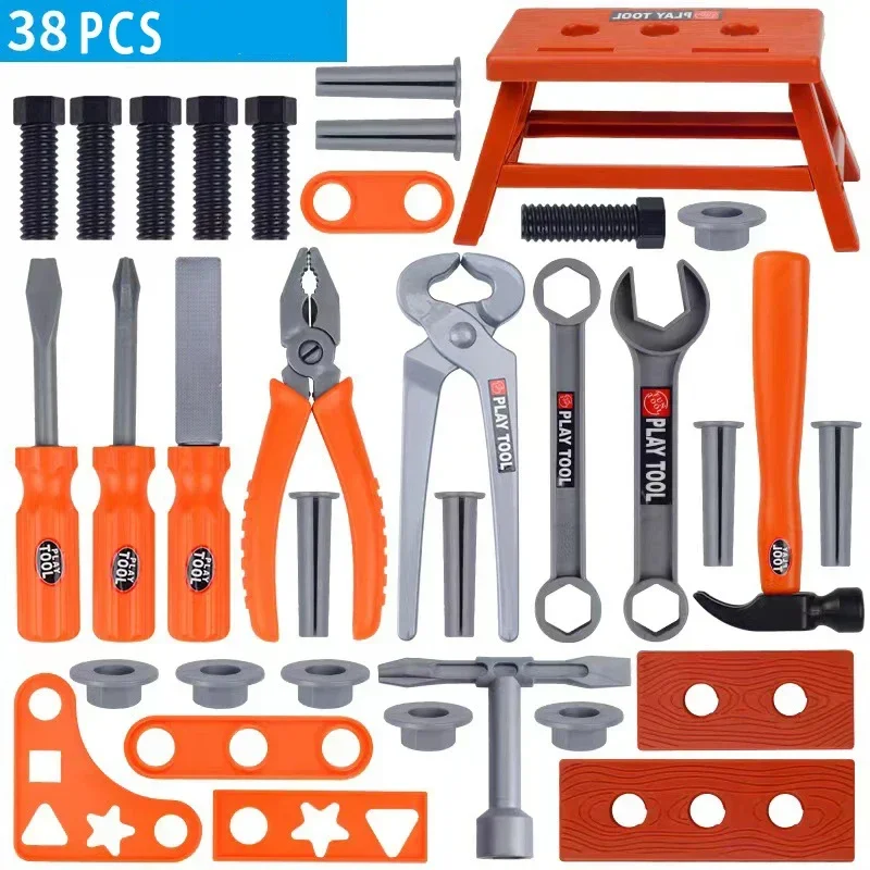 Ensemble d'outils pour enfants avec perceuse à jouet électrique, jouet électrique pour enfants, Kit d'outils de jeu de simulation pour garçons et filles, éducation, apprentissage Montessori