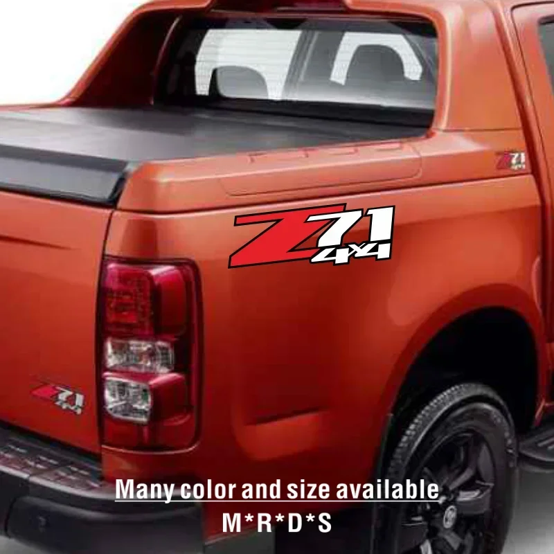 Auto Accessories Z71 4x4  Decor Sticker for Chevrolet  Colorado 1500 2500 Z71 Car Tailgate Bed Side Vinyl Decal Cover