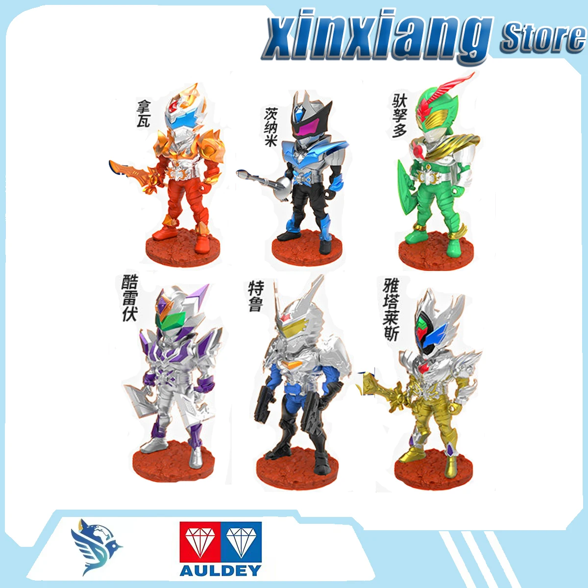 

Миниатюрные фигурки роботов AULDEY, персонажи мультфильмов в стиле аниме и манги, серия Kamen Rider Nava, мягкие резиновые куклы Q-Size, модные куклы