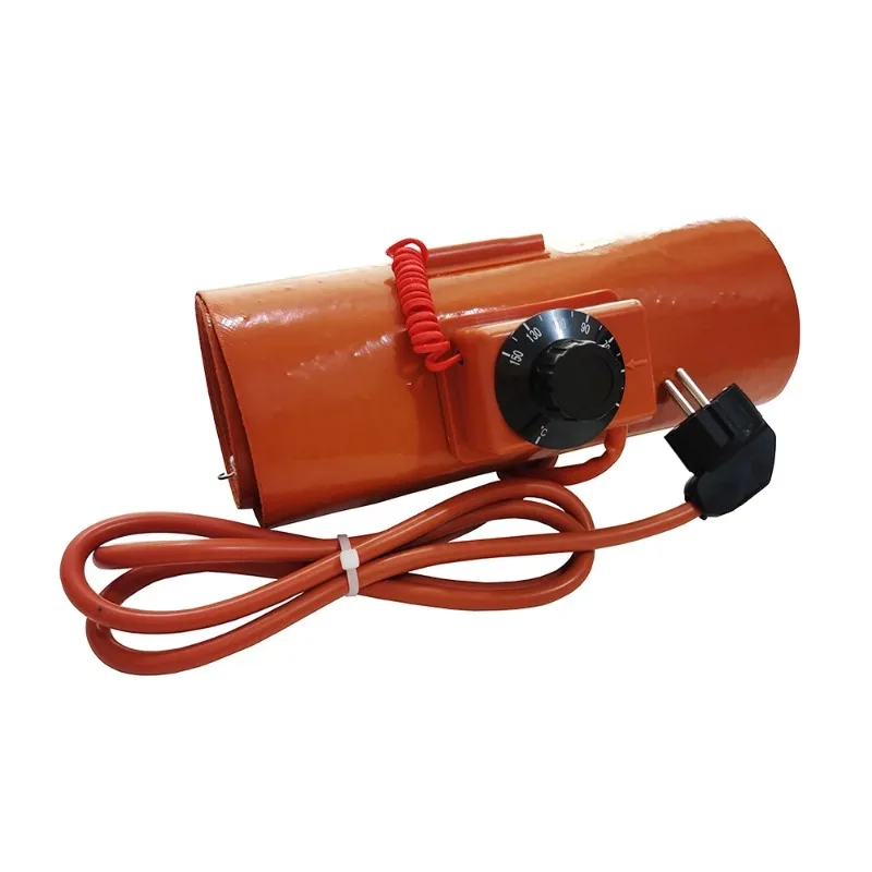 Calentador de tambor de aceite de 200L, 1740x250MM, 220V, 3000W, tanque de Gas y aceite, barril de Metal, cinturón calefactor eléctrico de silicona 30-150 ℃ con enchufe UE