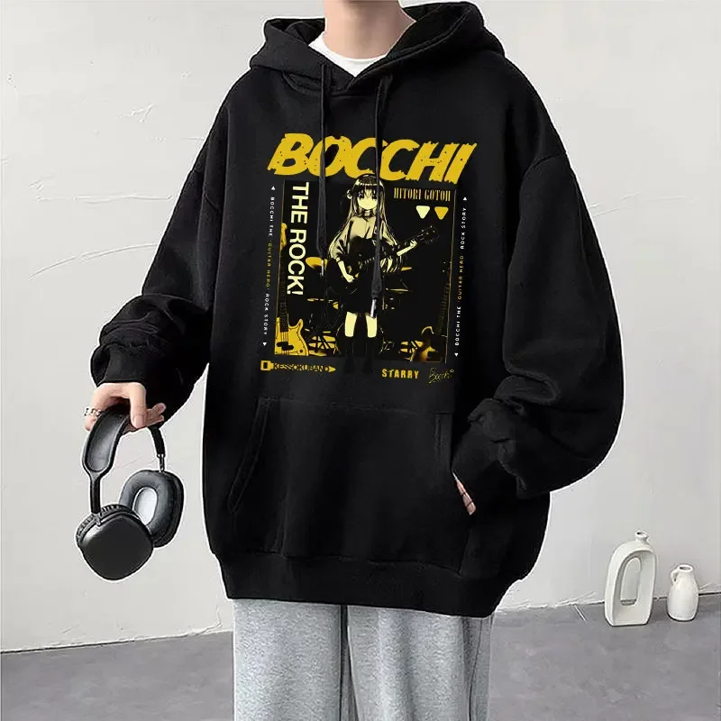 Anime Cos BOCCHI THE ROCK! Hoodie Kessoku Band Logo Couples Hoodies Goto Hitori Ijichi Nijika Cospaly Oversized Long Sleeve Male