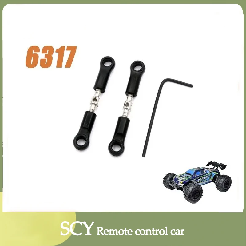 SCY-piezas de repuesto originales para coche a control remoto, enlace de dirección 16101, compatible con SCY 1/16 6317, vale la pena tener