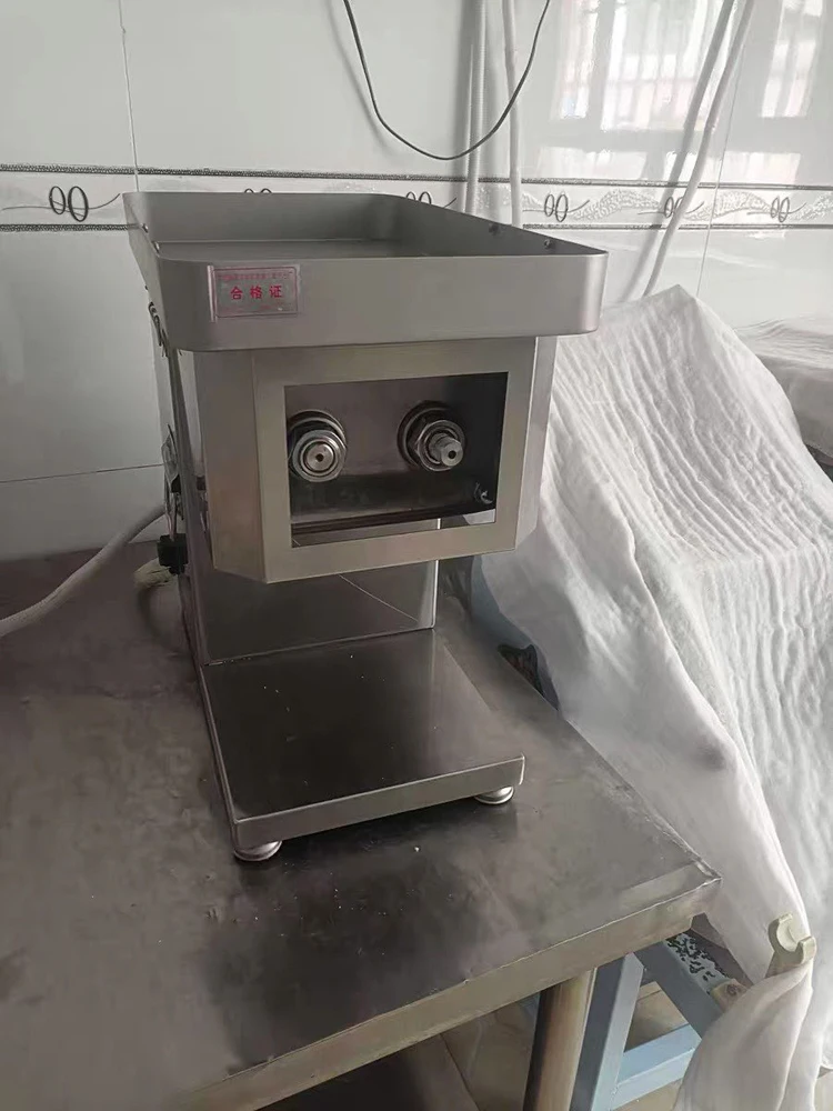 

150 кг/ч машина для резки мяса, электрическая коммерческая мясорубка, слайсер, полностью автоматическая машина для нарезки мяса