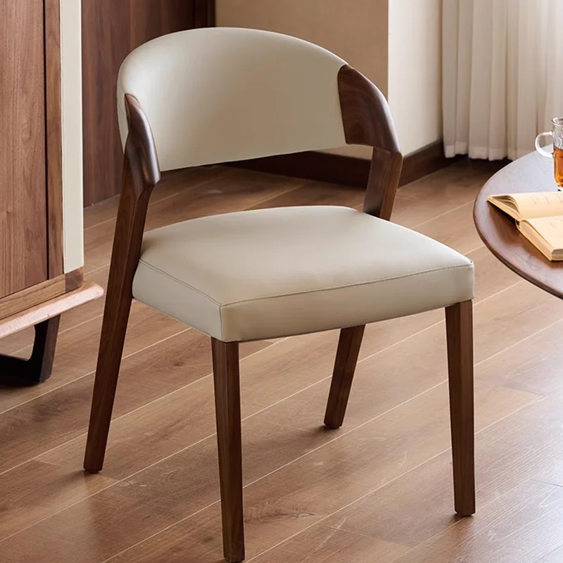 كرسي الطعام الخشب الصلب غرفة الطعام الجلود الطعام الفاخرة شرفة الأثاث التخليص الأريكة دي بار البراز كرسي المطبخ دالبا #5