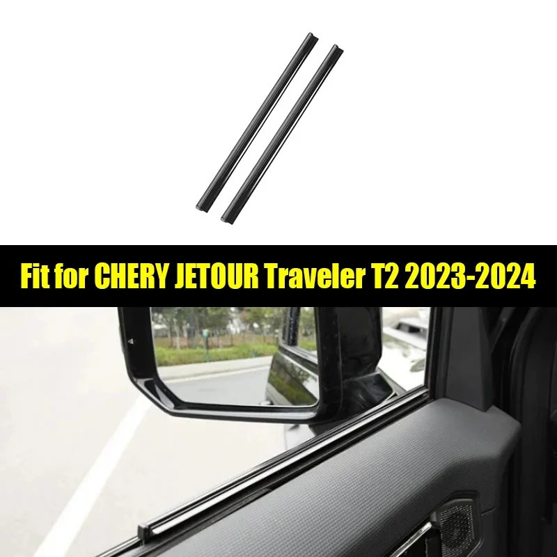 New! Car Side Window Wiper Suitable for CHERY Jetour Traveller T2 2023 2024 Door Glass Wiper Anti-rain and Fog Dual-strip Wiper