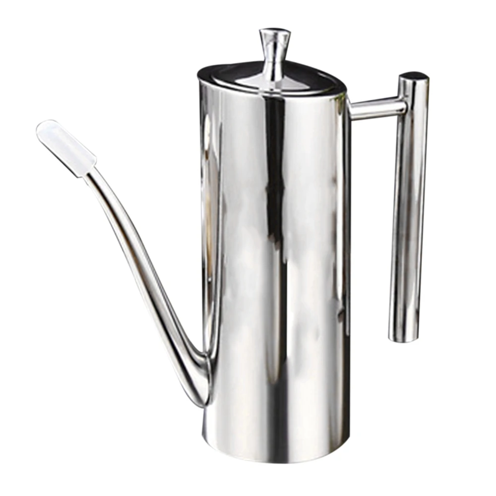 

700Ml Stainless Steel Olive Oil Bottle Vinegar Dispenser Sauce Vinegar Batcher Can Pots Oil Container