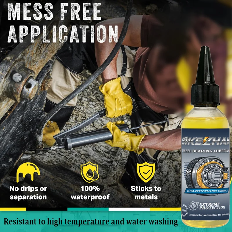 Lubricante para cojinetes de cubo de rueda para coches de pasajeros, motocicletas, bicicletas, lubricación para cubos de rueda, multiusos, resistente al agua, de larga duración