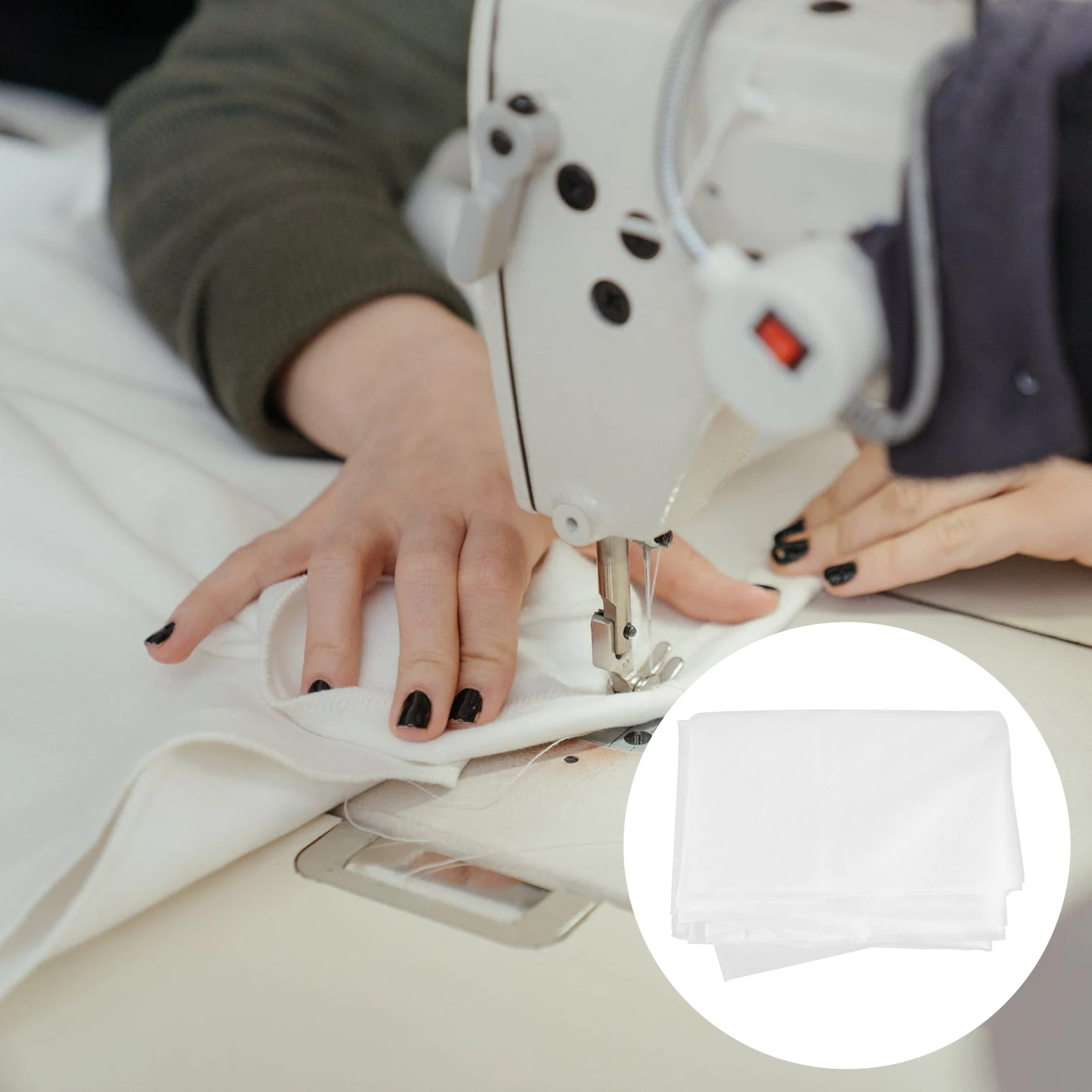 

Clothes Embroidery Paper Backing Fusible Interlining Non-woven Double Sided DIY Patchwork Garment Accessories White