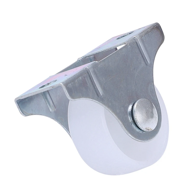 32 Pcs White Plastic 25Mm Diameter Furniture Replacement Caster Wheel