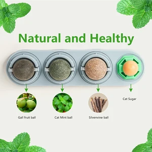 Juguetes de hierba gatera Bola Silvervine Cleaneos de la pared dental de la pared del dental 8 Mejores pared de bola de hierba de gatilla de ventas - №5