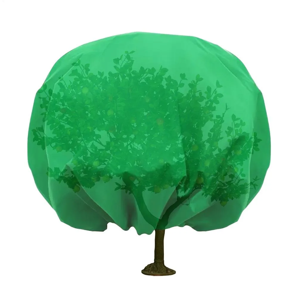 

Reusable Plant Covers Round Shape Non-woven Frost Blanket Breathable Drawstring Closure Tree Freeze Protection Outdoor Use