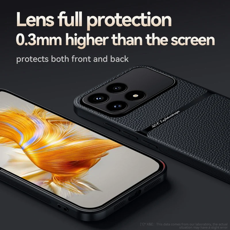 

For Xiaomi Redmi K90 Pro Max K90 Case Magnetic PU Leather +TPU Edge Ultra-thin Drop-proof Camera Protection Cover