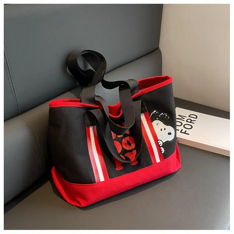 

Cartoon Cute Handbag Large Capacity Shoulder Bag Crossbody Bag Canvas Tote Bag Women's Canvas Bag
