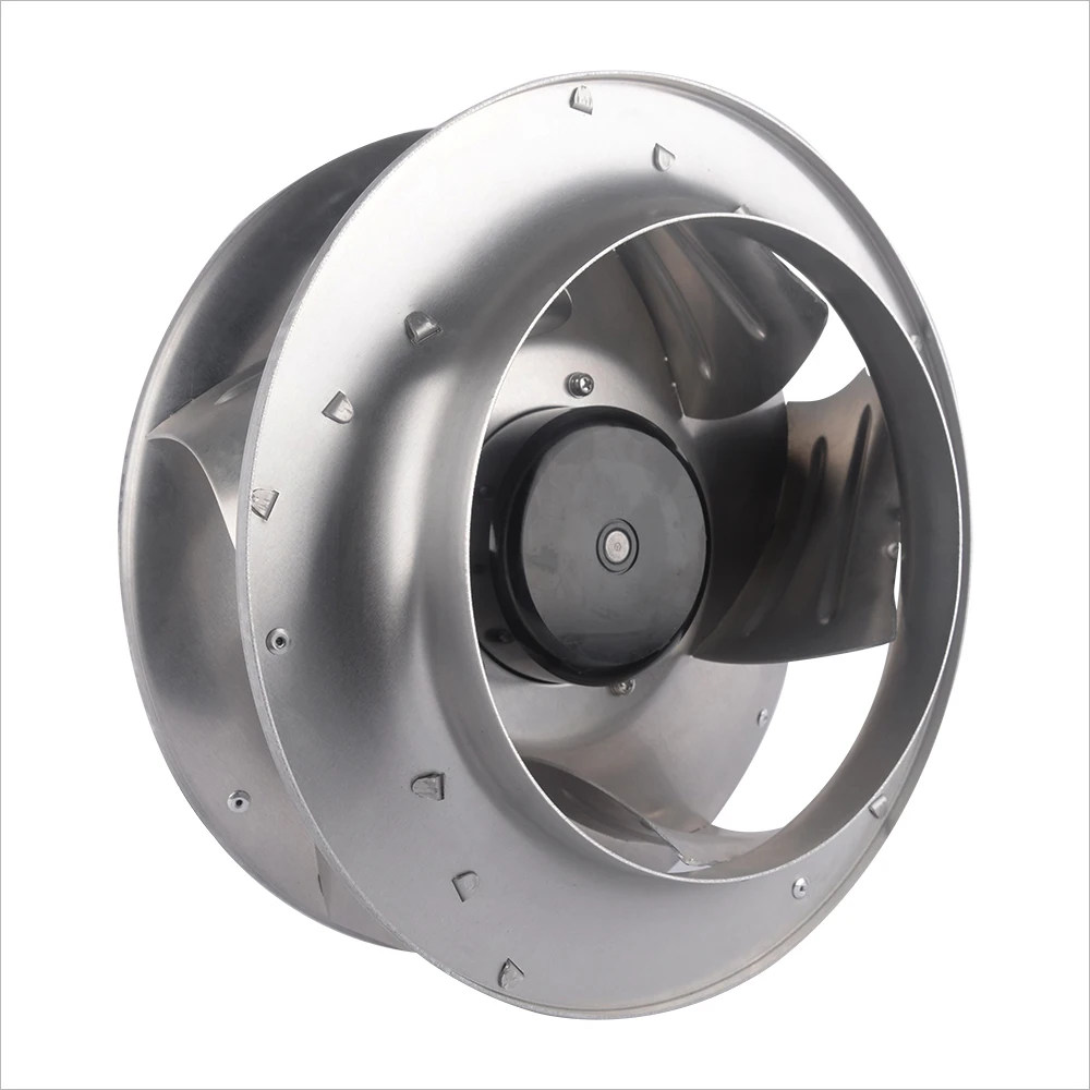 Centrifugal Fan Low Noise Aluminum Metal EC Motor Backward Centrifugal Fan Impeller for AHU HVAC SYSTEM