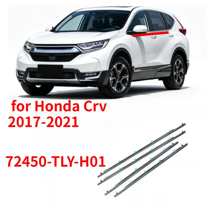 72450-TLY-H01 Windows Rubber Shell for Honda Crv 2017-2021  4 PIECES