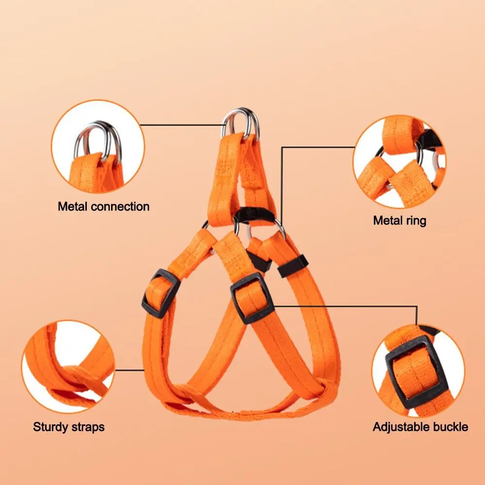 

NEW Adjustable Dog Vest Harnesses Universal Puppy Training Cat Harness Breathable Pet Leash Pet Supplies