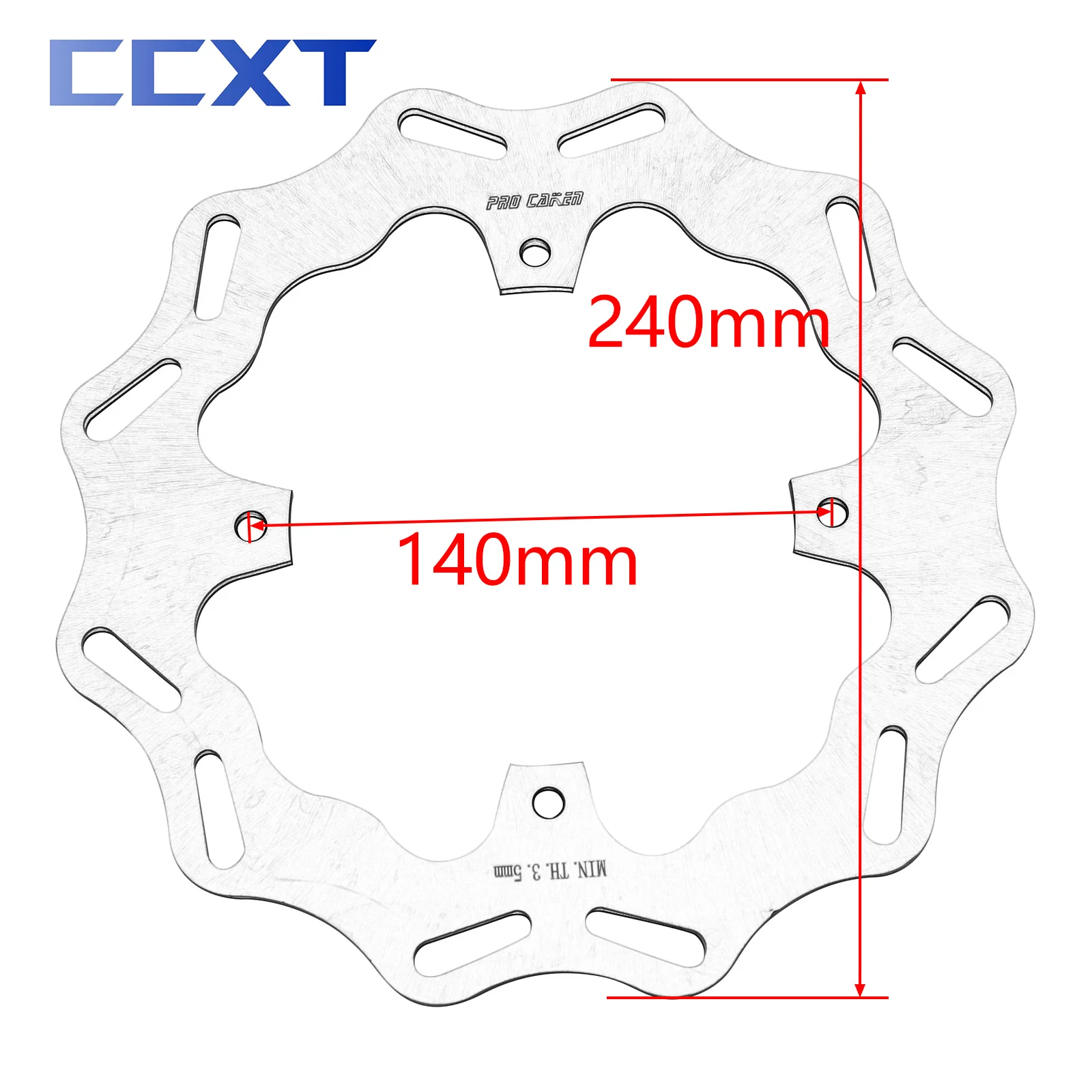 Motorrad 240mm 260mm 270mm vorderer hinterer Bremsscheibe rotor für Honda Cr 250r 250r 125r 125r crf 450r 250r 450x 250x Universal teil