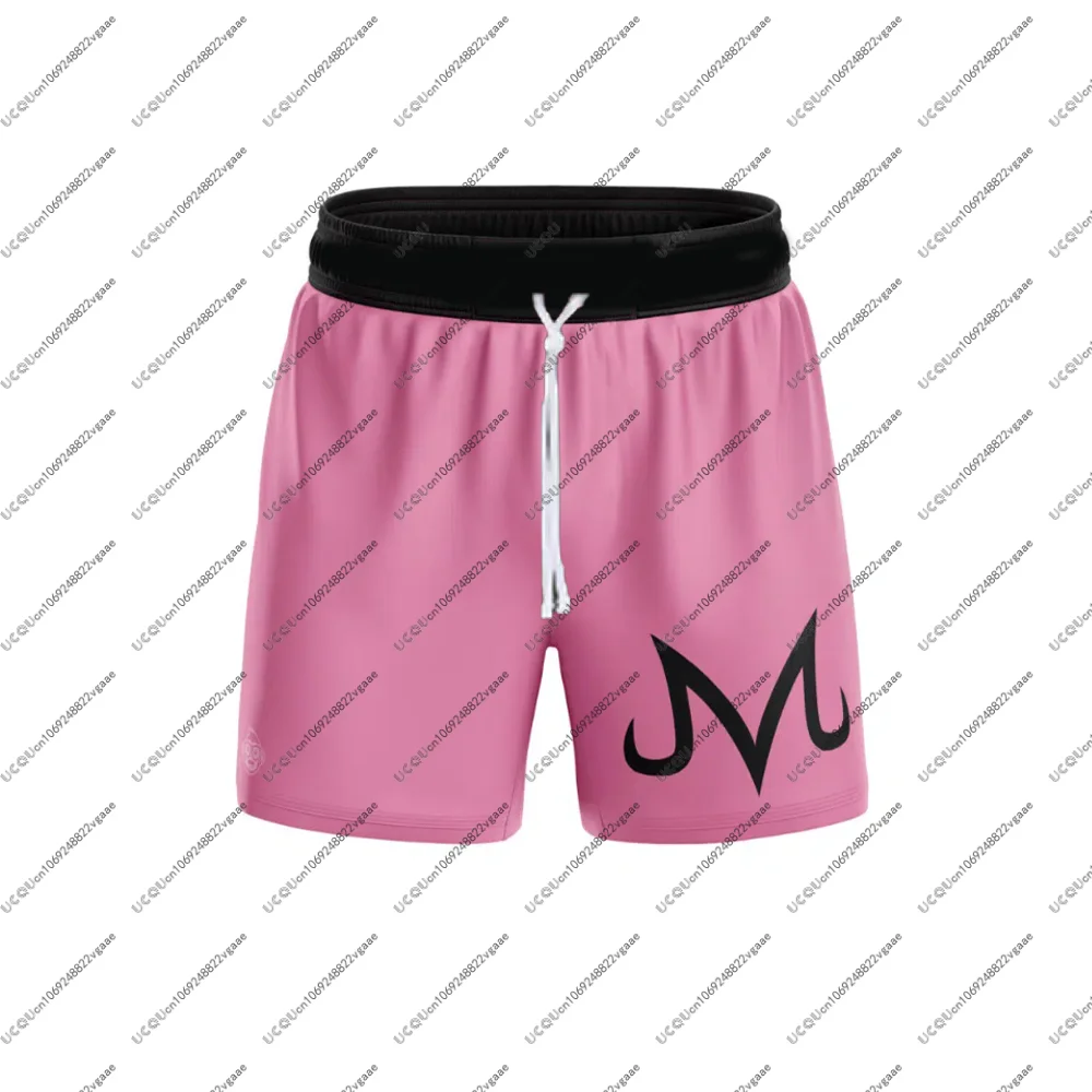 الوردي ماجين بو لعبة دراغون بول Z ملابس رياضية الرجال الفتيان المحملة الأعلى بنطال قصير طفح الحرس تي شيرت السراويل البرازيلي جيو جيتسو الصالة الرياضية مجموعة 2 قطعة