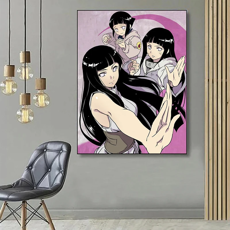 2024 New Naruto Hinata Diamond Embroidery Hinata Hinata Diamond Painting Kit Water Diamond Wall Art Home Decoration Gift