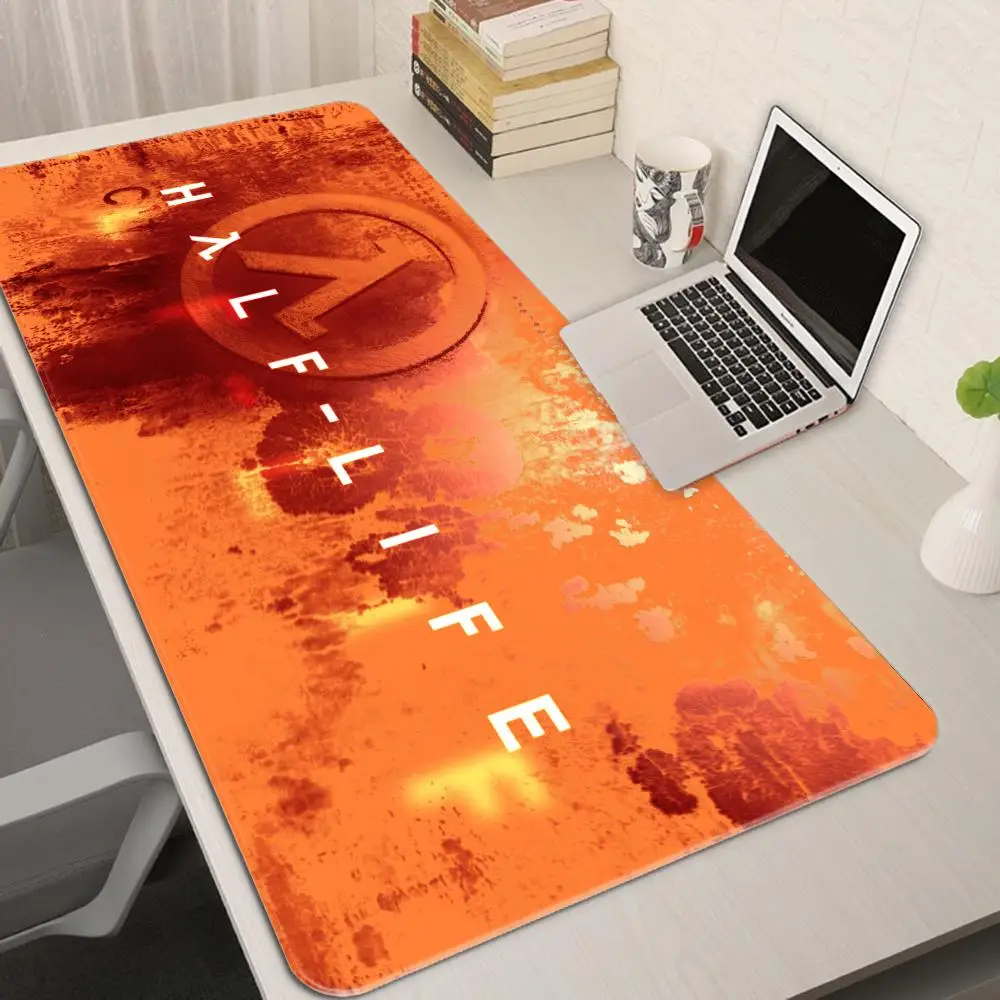 

Half Life Mousepad Gamer Desk Table Game Office Work Mouse Pad Xxl Non-slip Laptop Pc Desk Accessories Gamer Rug Table Mat