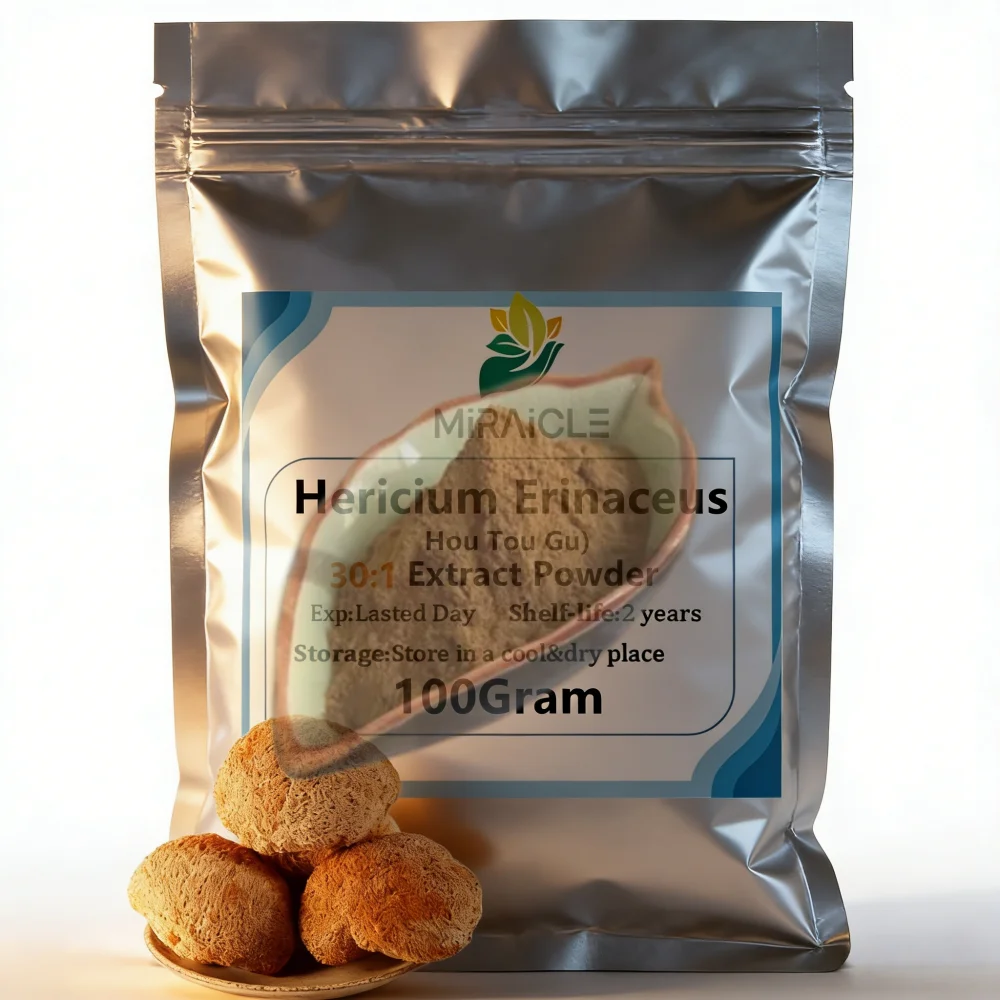 

Global Customized Proportion Packaging Lions Mane Mushroom Extract Powder Bulk Hericium Erinaceus Out Packing Aluminum Foil Bag