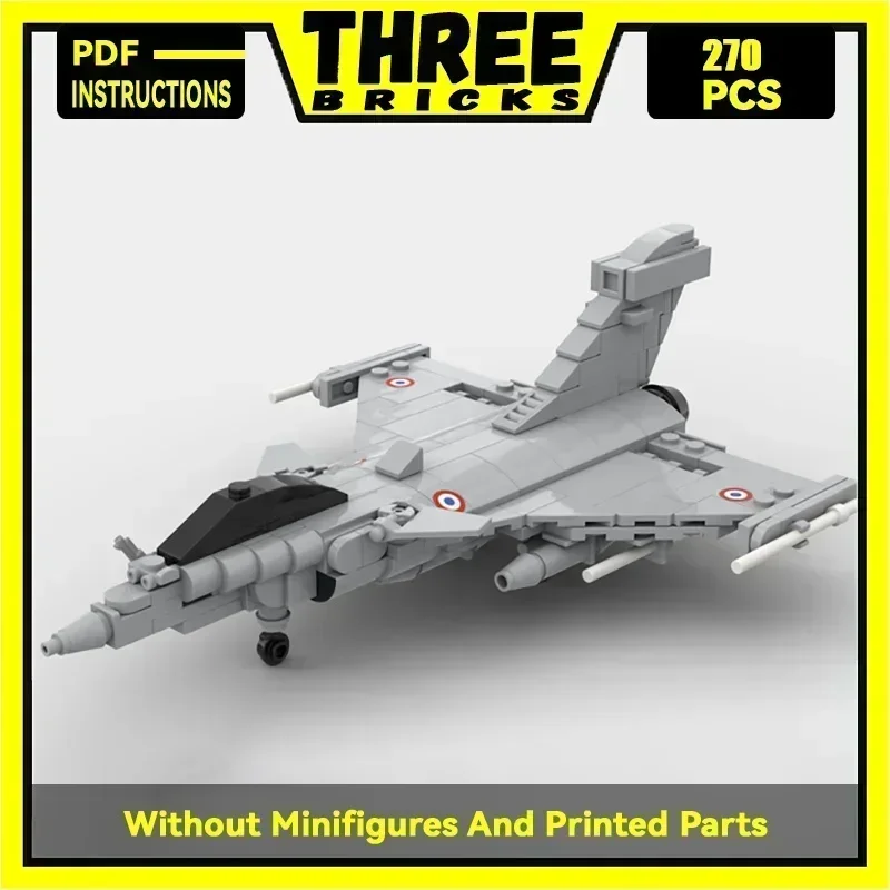 Moc Building Bricks Military Model 1:72 Scale Rafale C Model Fighter Technology Blocks Gifts Christmas Toys DIY Sets Assembly