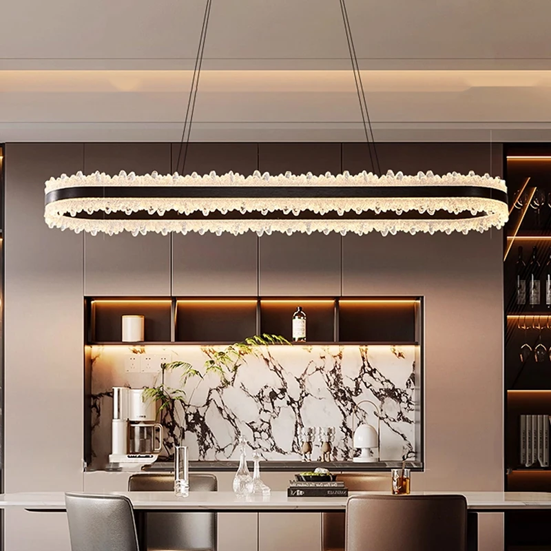 ديكور المنزل الحديث أضواء LED مصابيح إضاءة متدلية لغرفة المعيشة الثريات لغرفة الطعام معلقة ضوء الإضاءة الداخلية