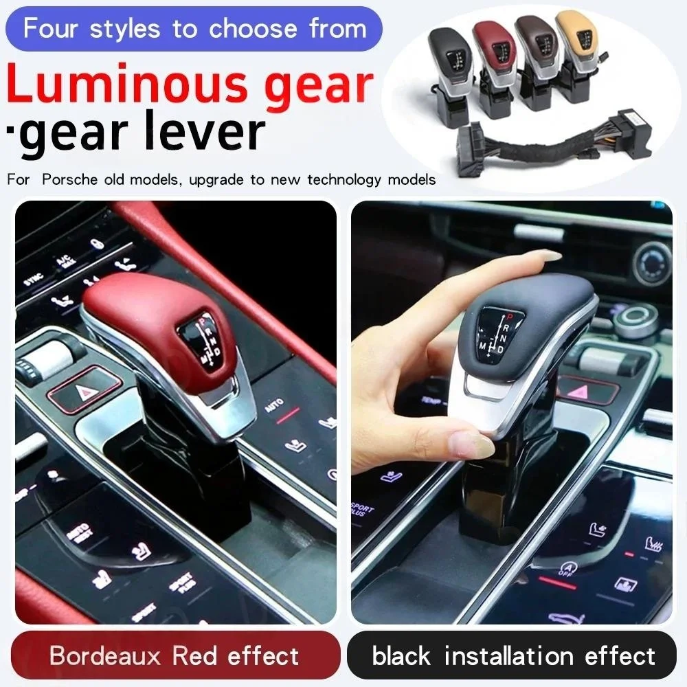 Upgrade for Porsche Macan Panamera Cayenne 2014-2021 Luminous Gearshift Lever Gear Selector Shift Knob Car accessories